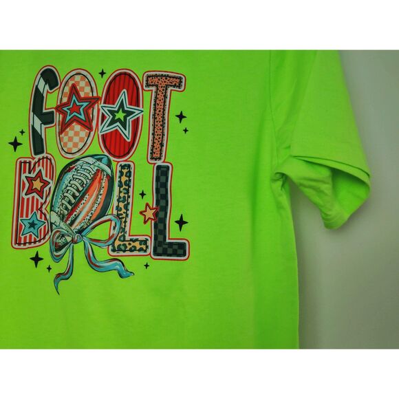 Wonder Nation Unisex Teens Football Neon Green Pullover Shirt XXL NWOT - Picture 8 of 14